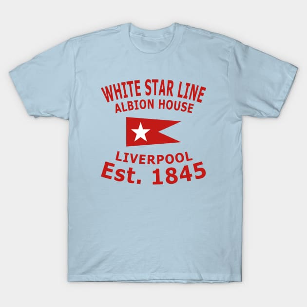 White Star Line Est. 1845 T-Shirt by Lyvershop